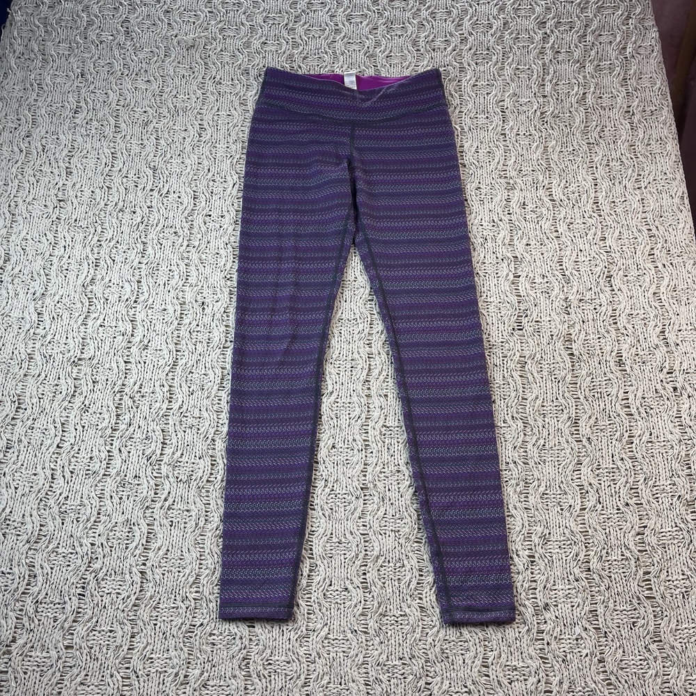 Ivivva Leggings Kids 14 Purple Wide Comfort Waistband Full-Length Multicolor